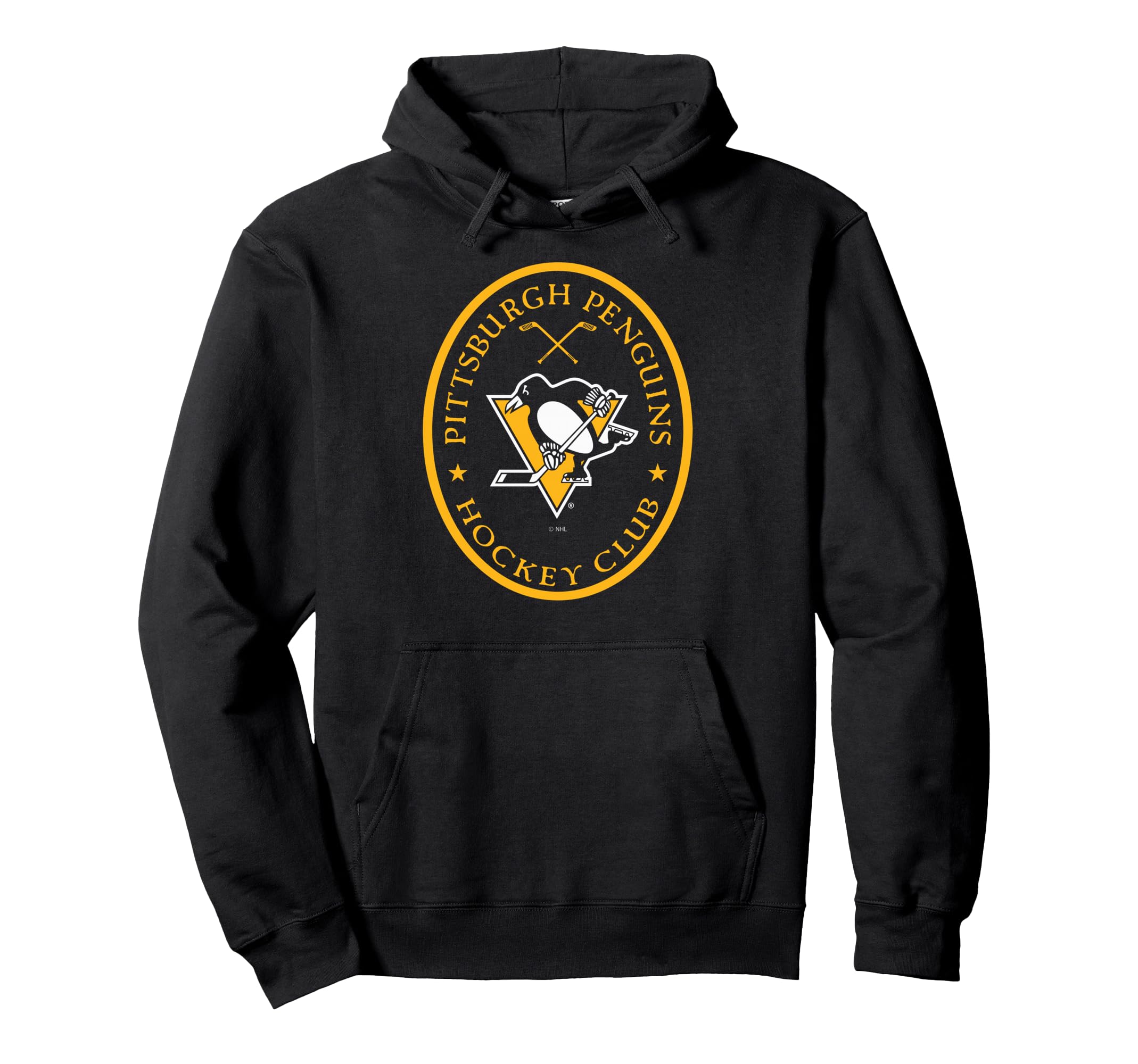 Pittsburgh Penguins Iconic Black Officially Licensed Pullover Hoodie