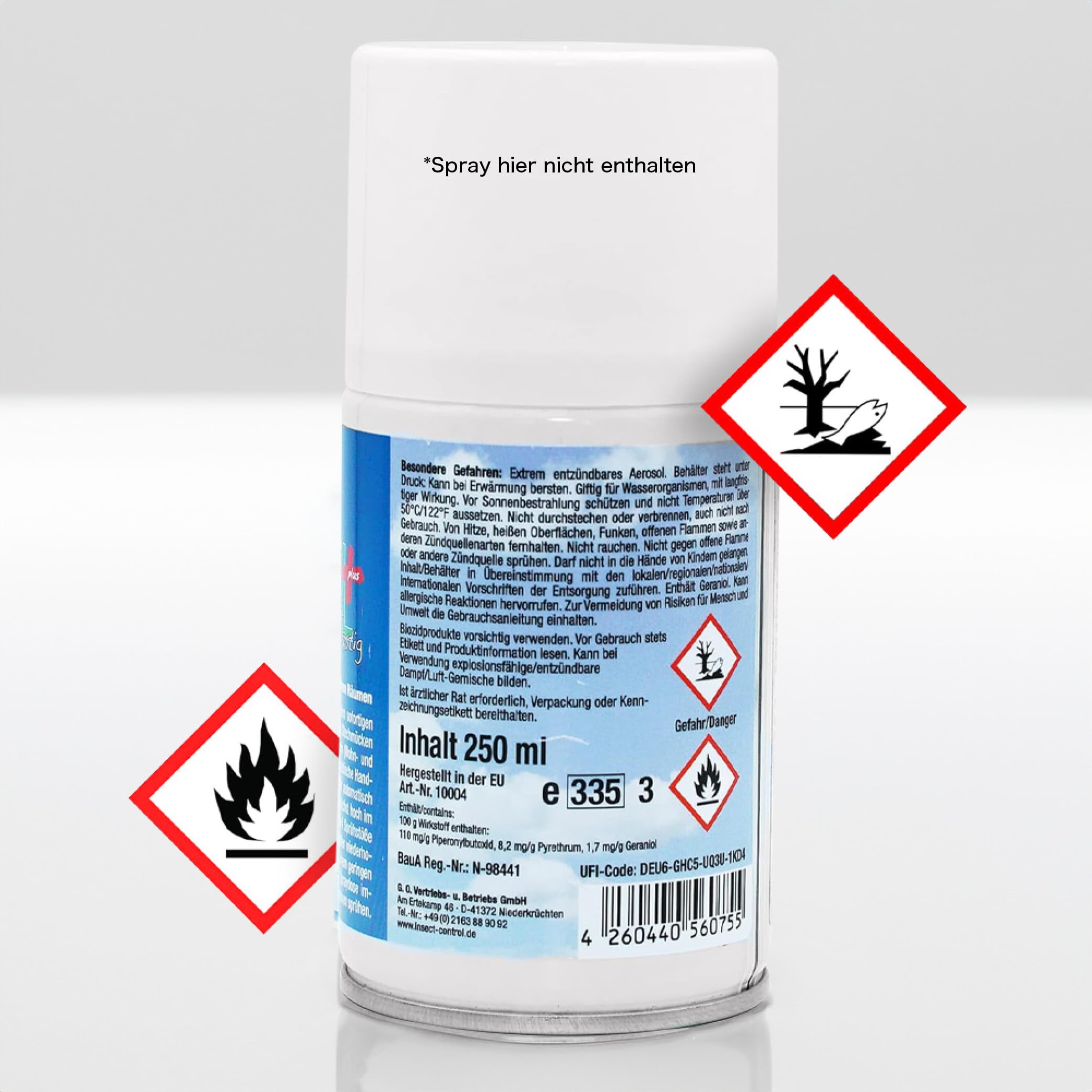 Dispenser Standard (#1) (Sprühapparat, Zerstäuber) – geeignet für Spraydosen zu 250ml (ohne Spray)