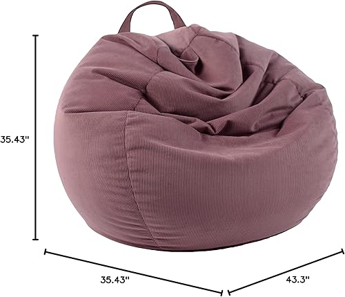 Miniatura 9 de LPMOERA Funda para Silla Puf de Almacenamiento de Animales de Peluche (Sin Relleno) Para Niños y Adultos. Camas Perezosas para Mascotas Rosa