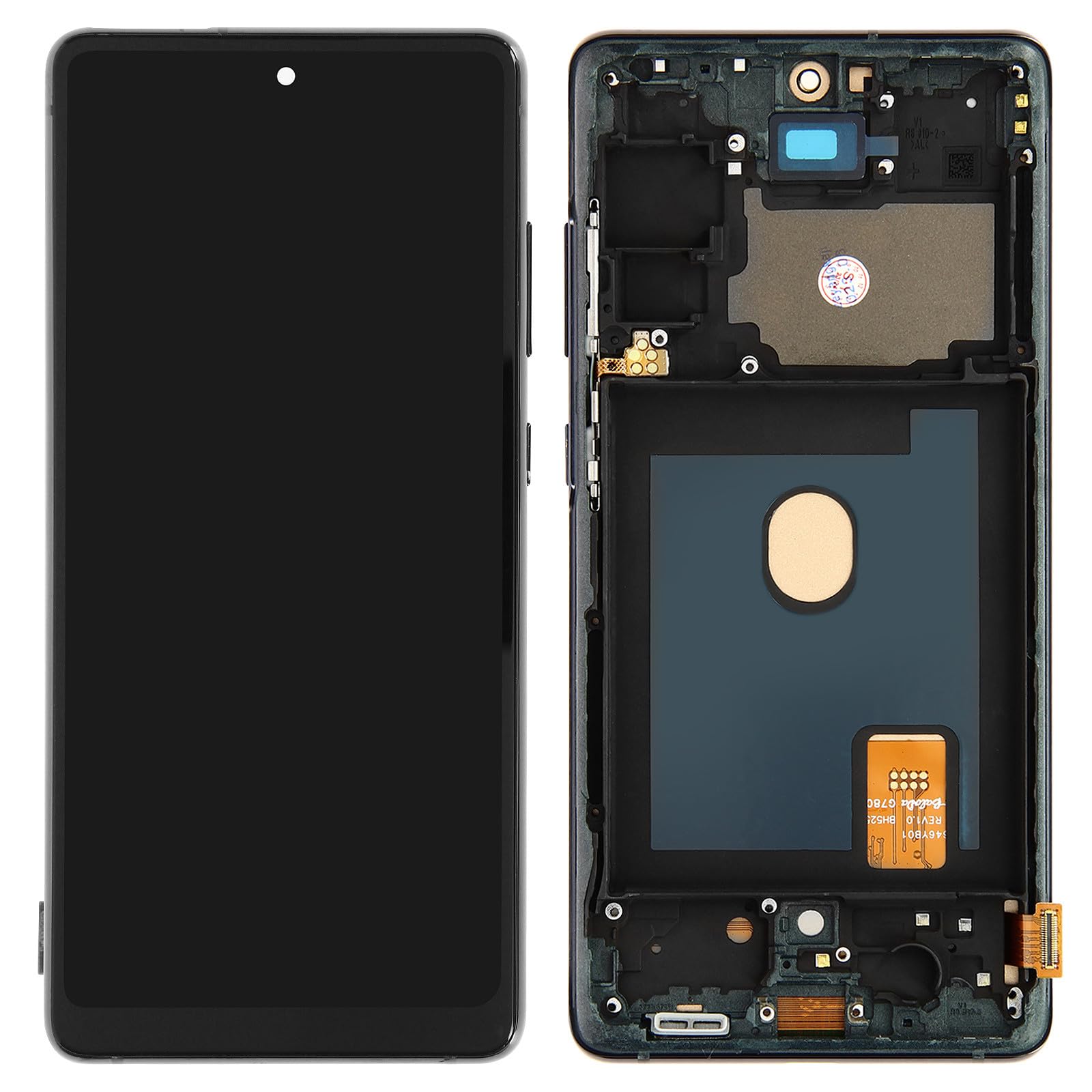 It'Go OLED Display für Samsung S20 FE G780 G781 OLED mit Fingerabdruck LCD Bildschirm Ersatz Touchscreen mit Werkzeug Blau mit Rahmen Hohe Qualität