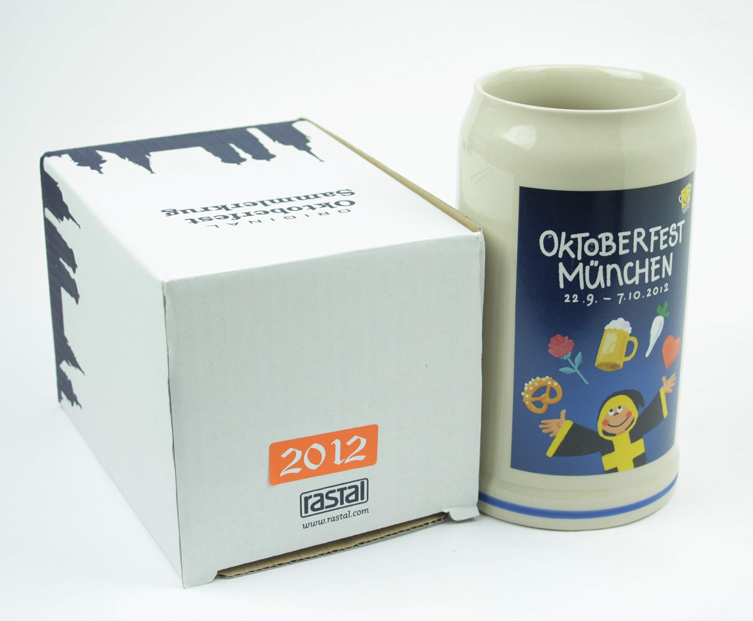 Original Oktoberfestkrug 2012 I Jahrgangskrug I Jahreskrug I Wiesnkrug I Sammlerkrug I Original Verpackung