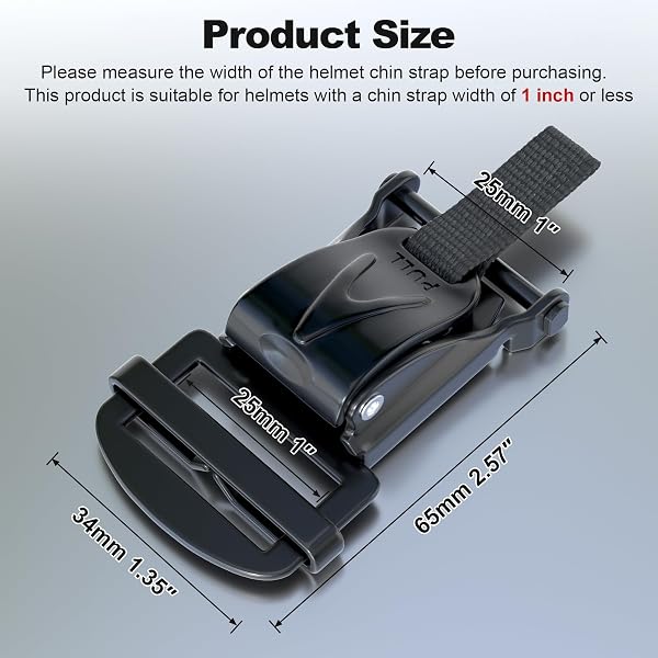 Tsudzuraoオートバイヘルメット用リングをクイックリリースバックルキット交換用アクセサリーオートバイヘルメットアクセサリー25mm幅のあごストラップ用ラチェット式ヘルメット、バイ用ヘルメット - 2