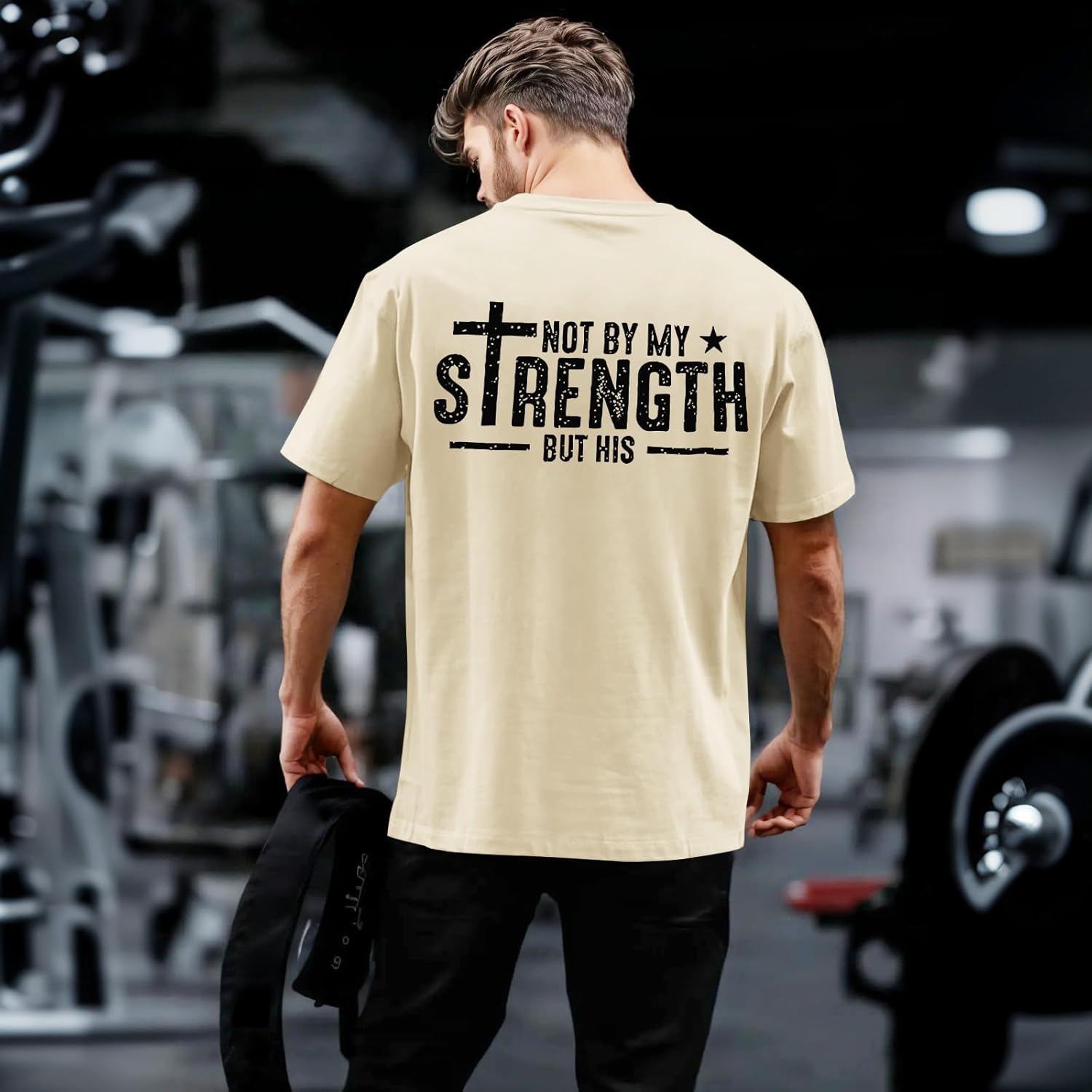 Tuislay Christian Shirts for Men Jesus Cross Shirt Faith Graphic Tees Bible Verse Printed T Shirts Religious Saying Gym Tops - Image 5