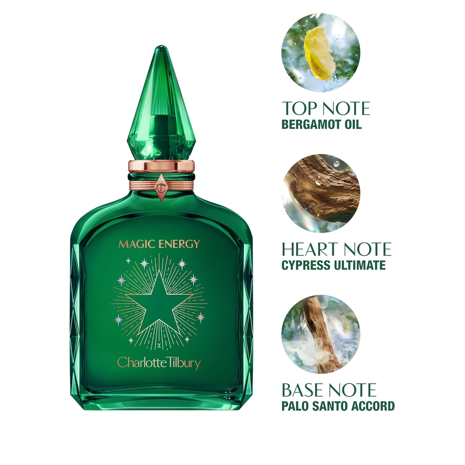 Charlotte Tilbury Magic Energy Eau De Parfum - Pheromone Enhancing Woody Perfume Enriched with Naturally-Derived Oil - Long-Lasting Scent with Notes of Bergamot, Cashmere Wood & Palo Santo - Image 2