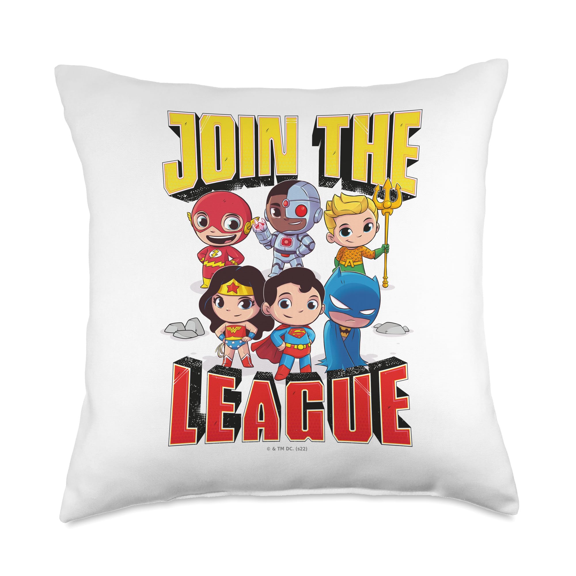 Coussin DC Super Friends multicolore pour décorer la chambre d'enfant