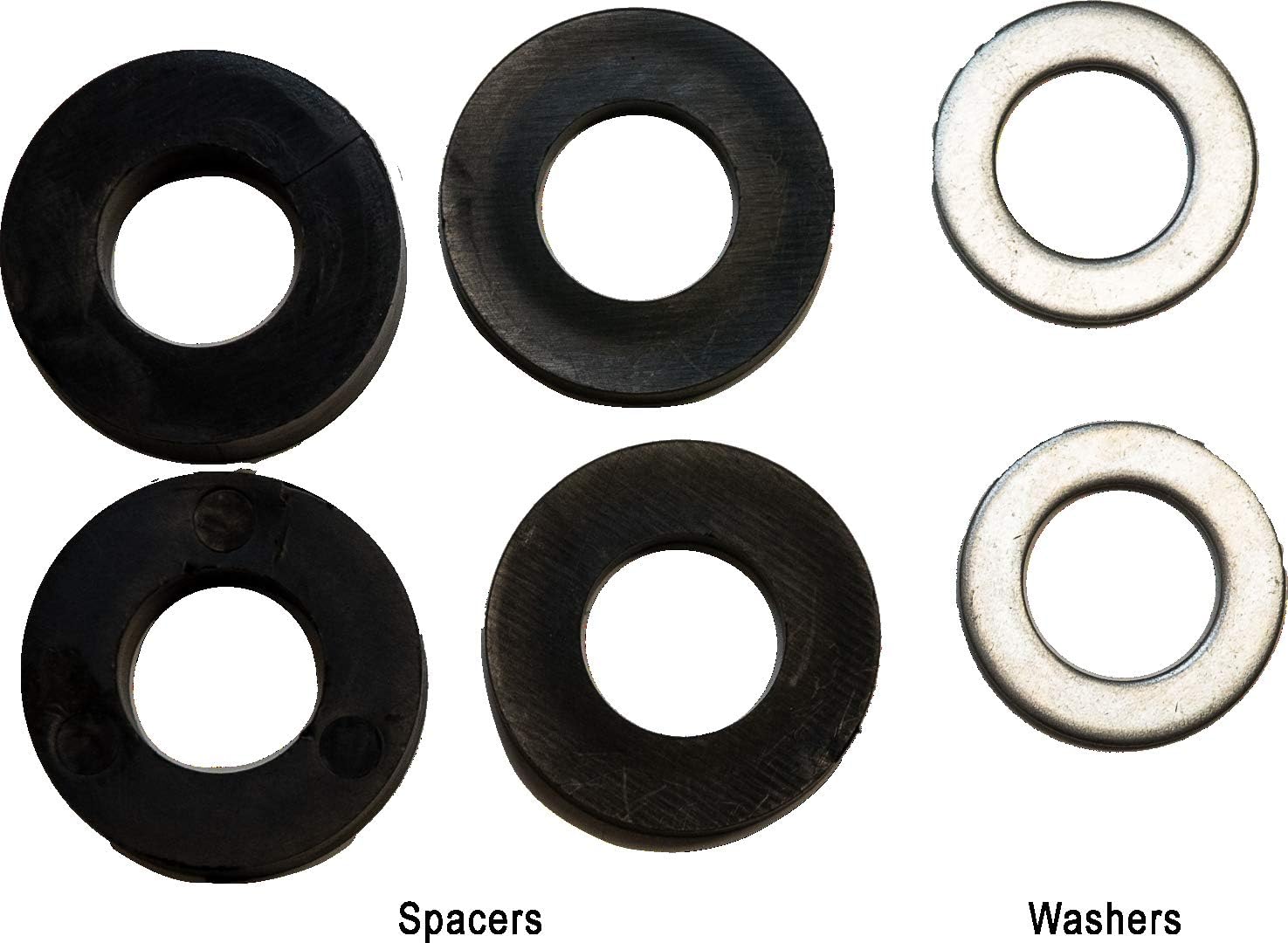 HI-RUN 11X4.00-5 Flat-Free PU Tire/Wheel Assembly with Universal Bushing Kits