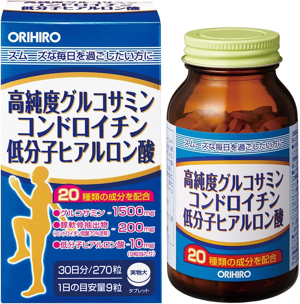 オリヒロ グルコサミン コンドロイチン ヒアルロン酸 270粒