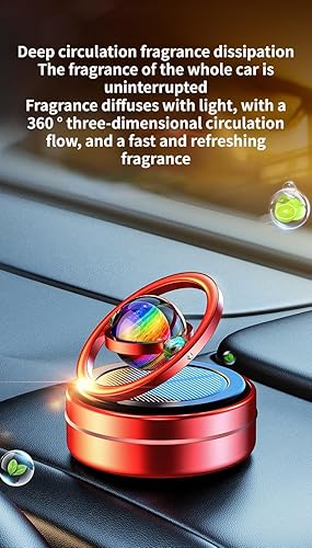 Miniatura 5 de kiobrvhe Ambientador solar para automóvil, para rellenar calcetines de automóvil, purificador de aire giratorio, difusor de aromaterapia, difusor de