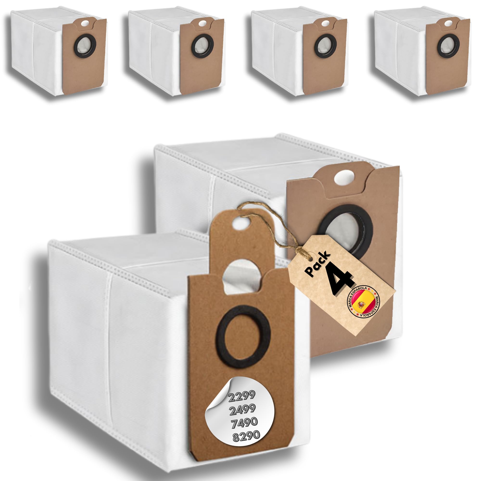 Pack de 4 bolsas conga 2299, bolsas conga 2499, bolsas conga 7490, bolsa conga 8290, bolsa conga 8290 inmortal ultra power home x-treme, bolsas conga 8290 inmortal ultra power, bolsas cecotec conga