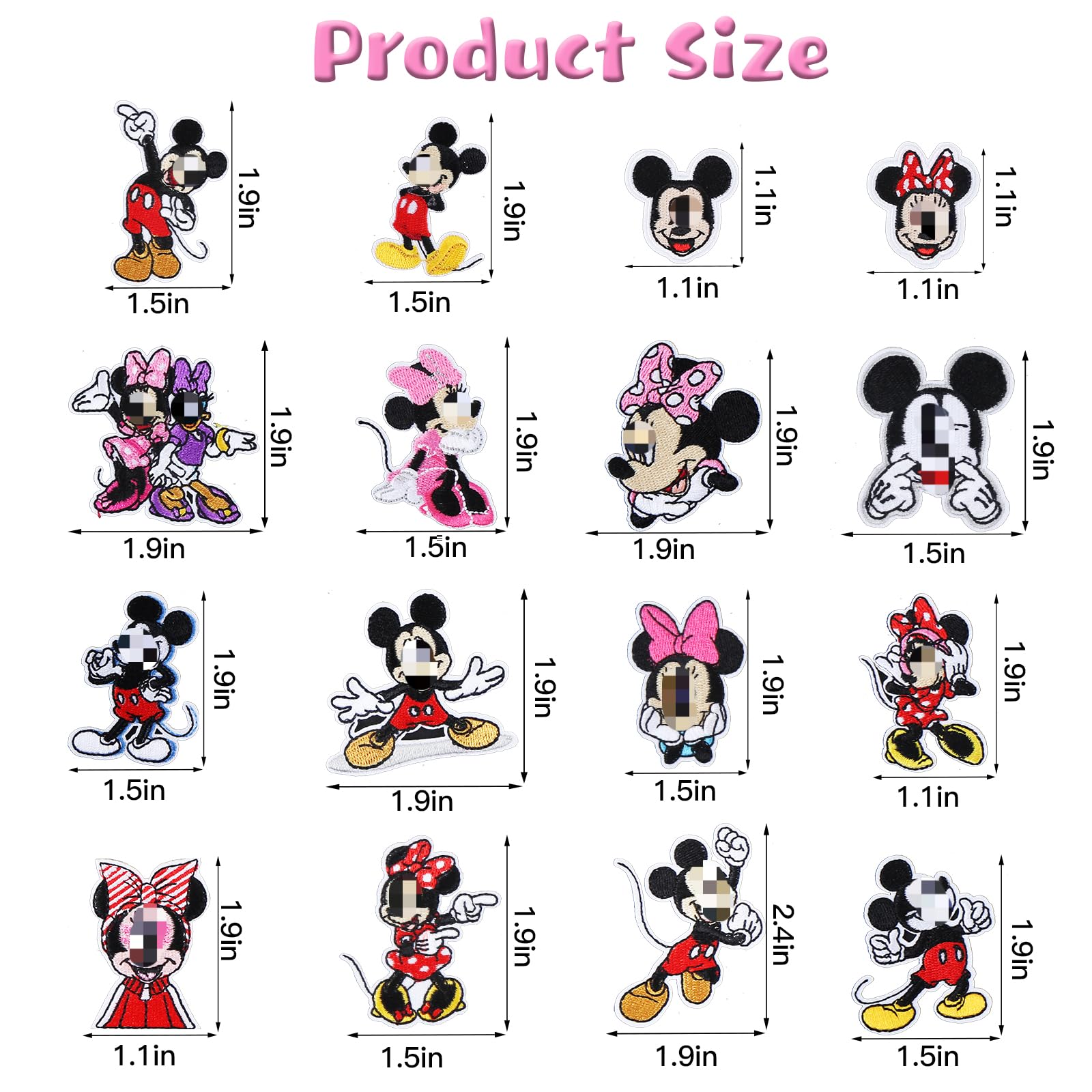 Parches Para Ropa Termoadhesivos Parches Termoadhesivos Mickey (16