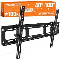 RICOO R17 Supporto TV da parete Staffa TV 40-100 pollici per 40 43 49 50 55 58 65
