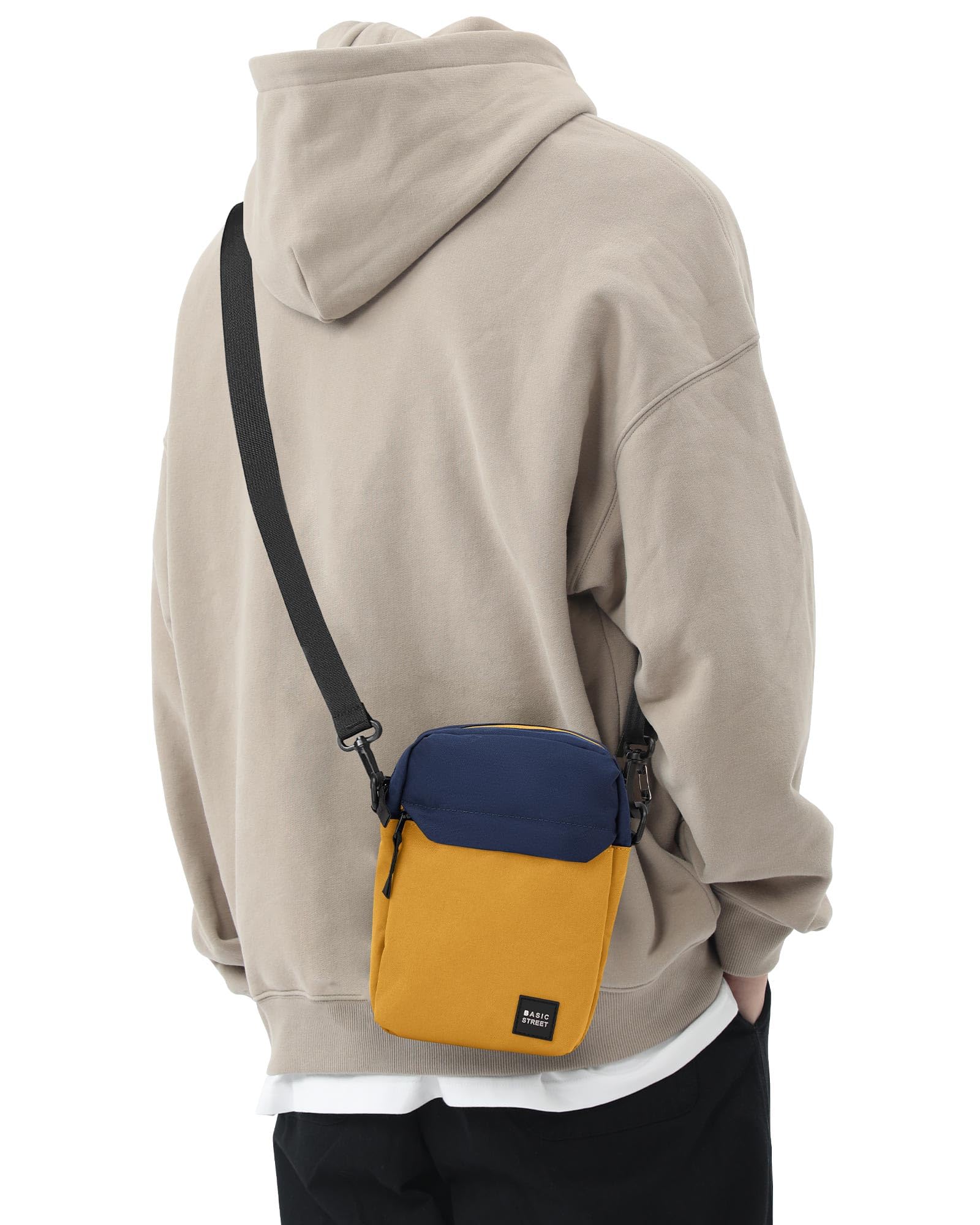 Mini Crossbody Bag Shoulder Bag for Men, Small Messenger Satchel Bag for Women