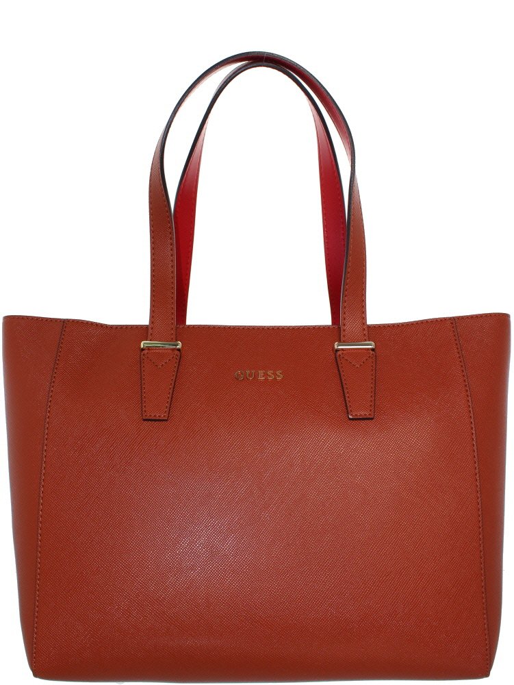 Guess Aria, Women's Top-Handle Bag, Marrone (Cognac), 17x29x46 cm (W x H L)