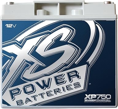 XS Power XP750 XP Series 12V 750 Amp AGM Supplemental Battery with M6 Terminal Bolt