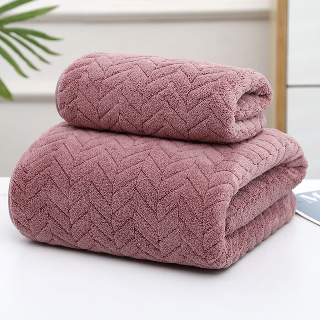Home Towels Bathroom Nordic Solid Color 2 Pcs Face Bath Towel Set Couples Gift Quick Dry Microfiber Shower