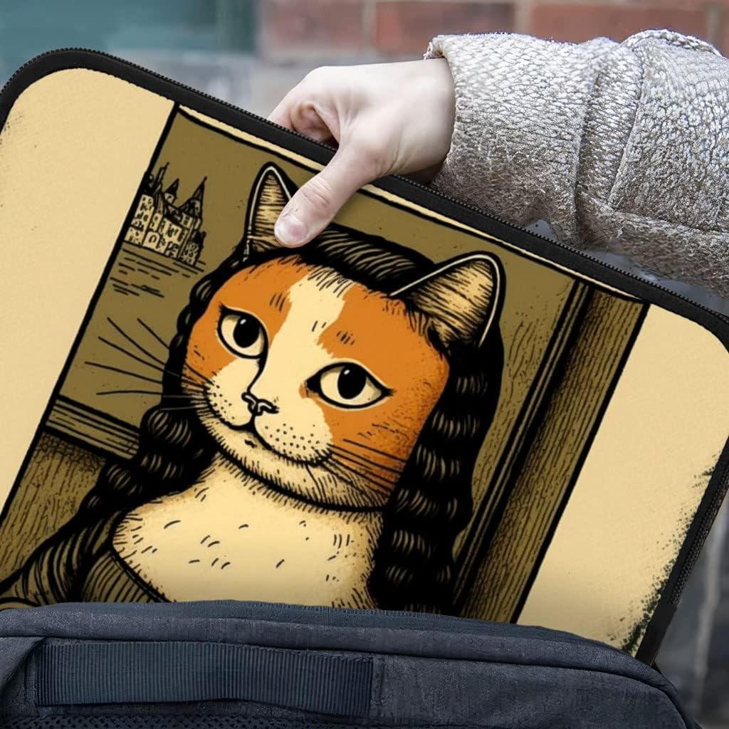 Cat Painting iPad Sleeve - Animal Art Tablet Sleeve - Cute Carrying Case - 13 inches