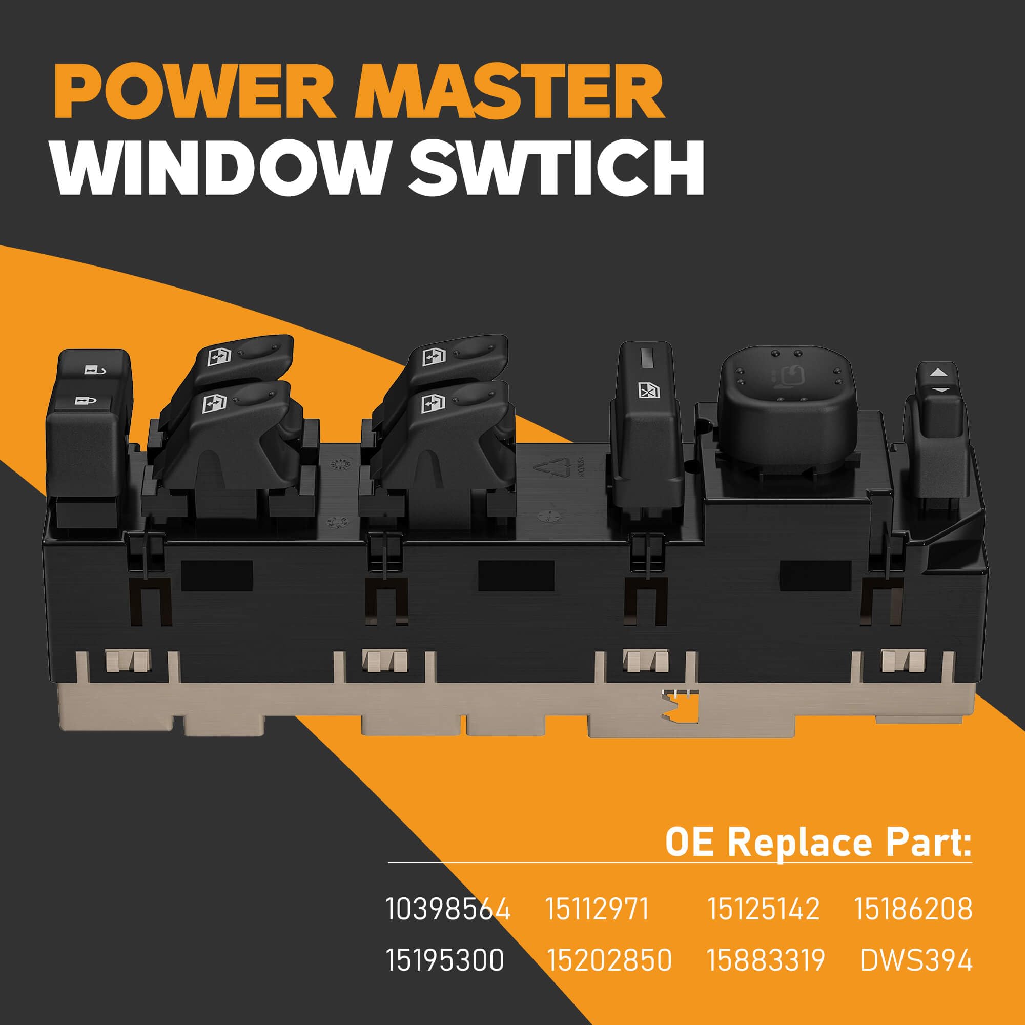 Amazon.com: 15883319 Front Driver Side Master Power Window Switch 