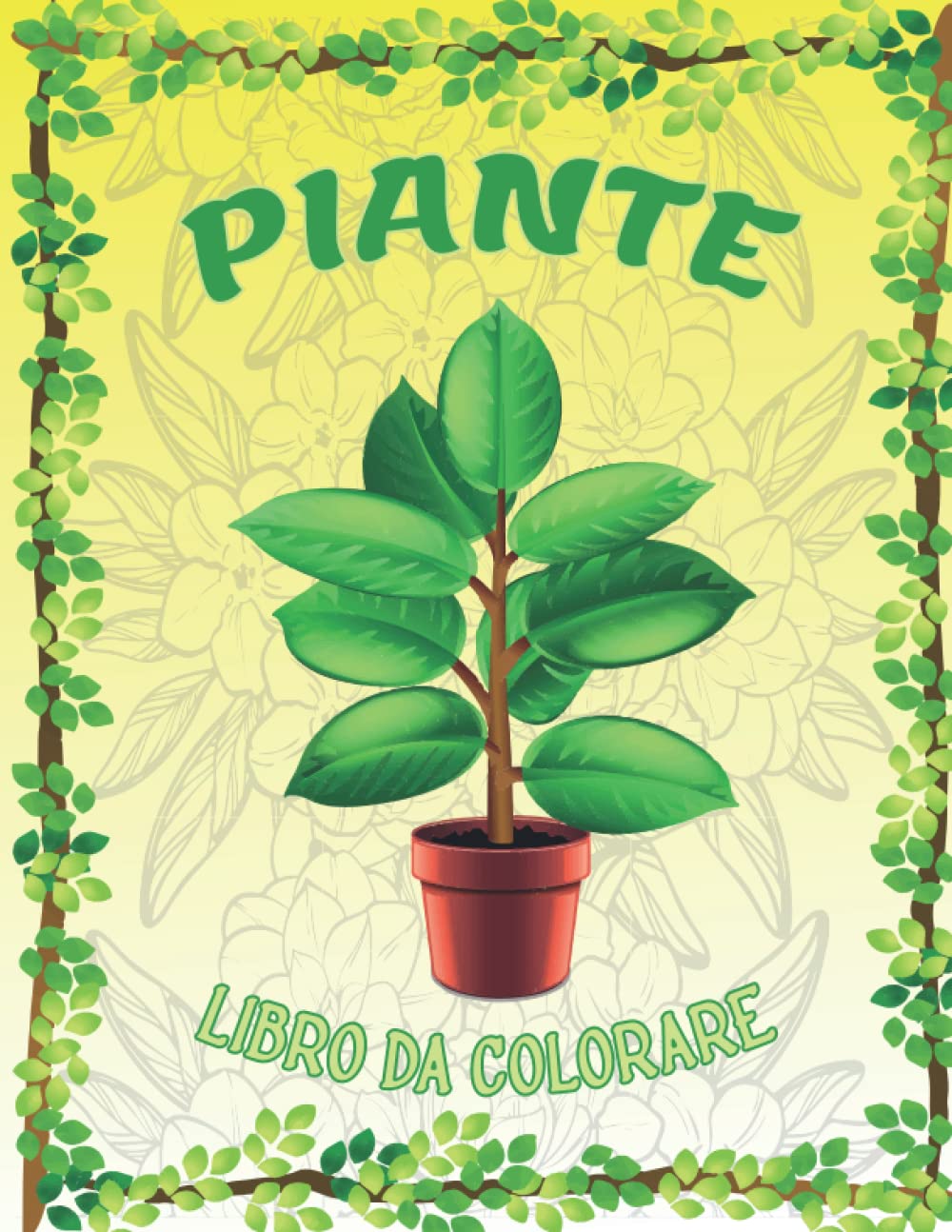 Piante Libro da colorare: 40 illustrazioni con adorabili piante d'appartamento, giardino botanico, cactus, fiori e altro. Miglior regalo per le ... lo stress e rilassarsi (Italian Edition)