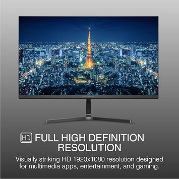 Packard Bell airFrame 21 FHD Monitor, 1920x1080, Ultrawide, VESA Mount Compatible, Tilt Adjustment, HDMI/VGA, Slim Bezel, for Home, Office, and Light Gaming