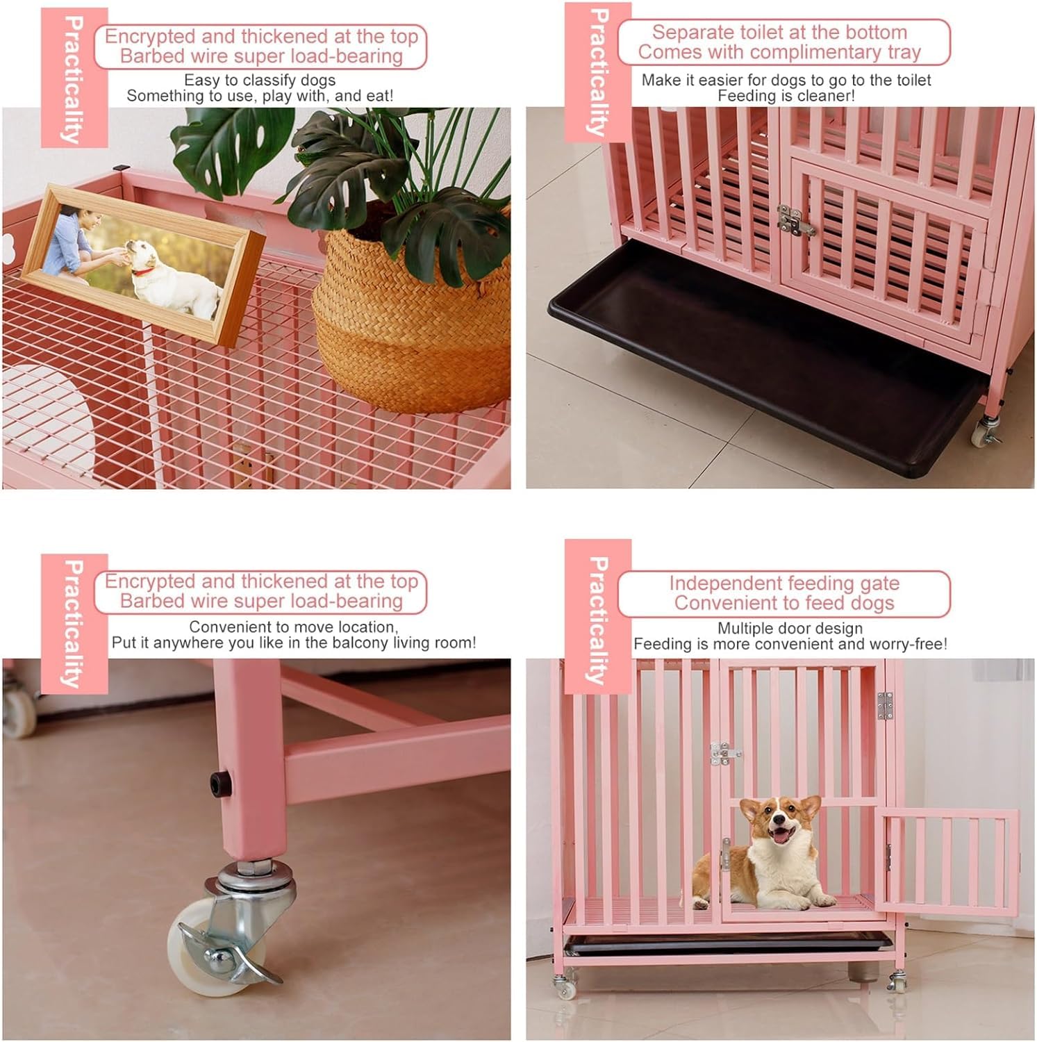 gabbia per animali, Gabbia for cani in stile mobile(95cm)