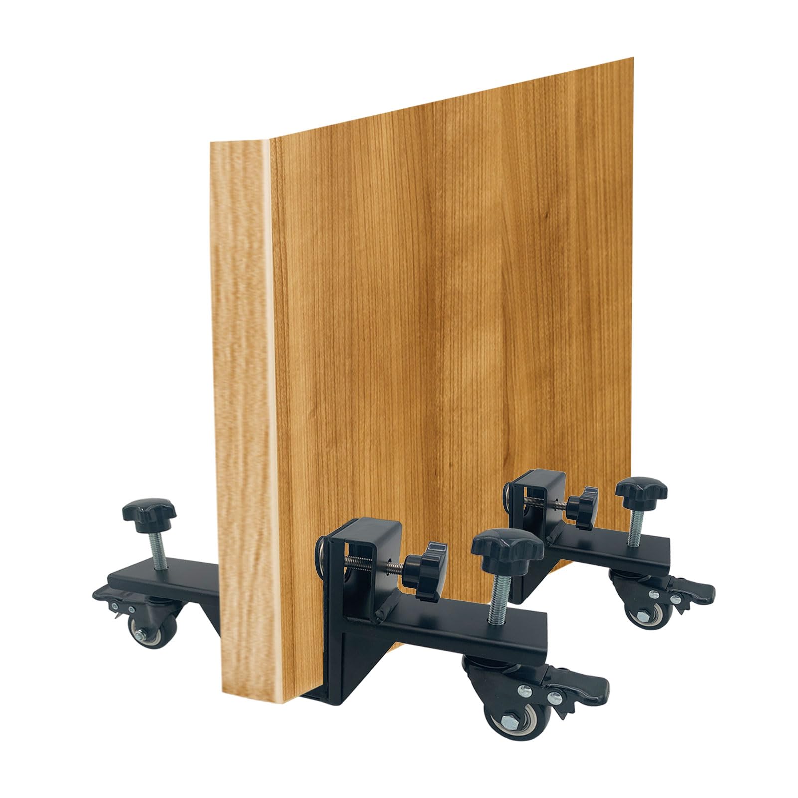 2 pannelli per carrelli sollevatori, resistenti e regolabili con ruote, strumenti di installazione per porte pesanti per il trasporto di pannelli da 2,5-4,5 cm