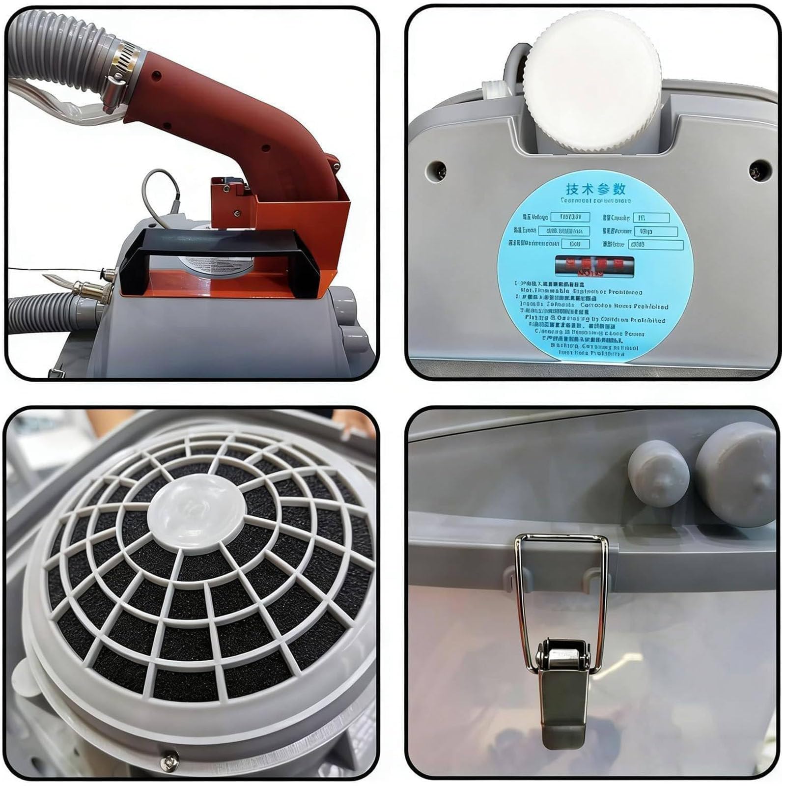 Máquina de corte de hilo de tela industrial de alta precisión de un solo cabezal, regulación de velocidad continua de 28000 rpm, cubo de almacenamiento grande de 30 litros para fábrica de costura de