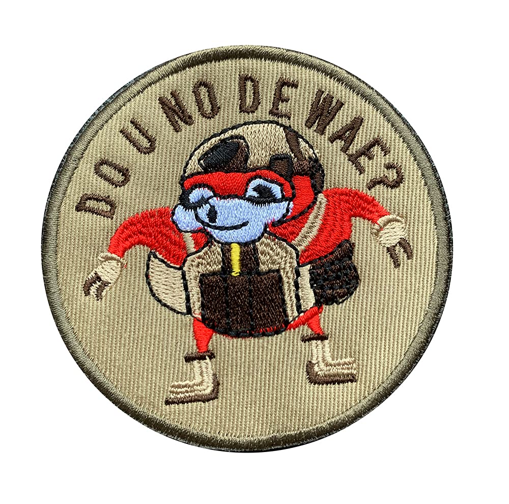 Antrix Funny Do U No De Wae? Patch, Tactical Gaming Combat Badge Military Hook and Loop Patch for Kids Adult Vest Hat Backpack Etc -Dia 3.15"