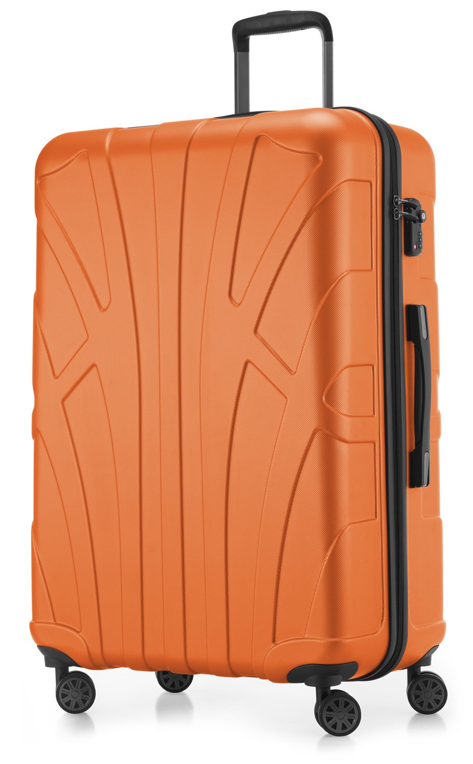 Suitline - Maleta de Mano rígida, Trolley 4 Ruedas, TSA, 55 cm, Aprox. 34 litros, 100% ABS Mate, Azul Oscuro — view 89