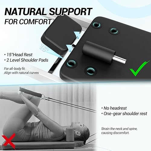 Miniatura 3 de Pilates Reformer, PAETA Foldable Reformer Pilates Machine for Home Use, with Dual Resistance- Springs and Cords, Pilates Equipment for Home Workouts