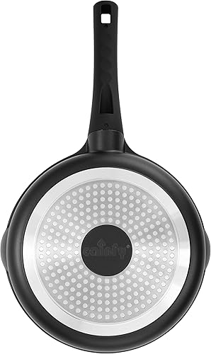 Miniatura 2 de Sartén antiadherente de 9.5 pulgadas con revestimiento de granito con boquilla de vertido, sartenes y sartenes de 1.9 cuartos de galón con mango