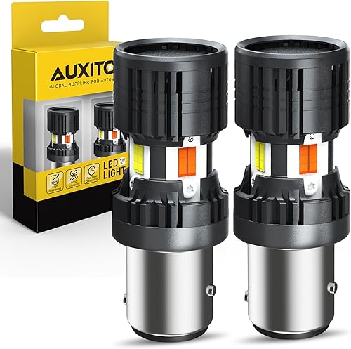 Miniatura 15 de AUXITO CANBUS 7440 Bombillas LED amarillo ámbar 4000 lúmenes para luces intermitentes con resistencia incorporada, antihiperflash 7440NA T20 7441