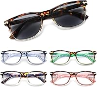 Vista 77 de 1/2/4/5 Pack Computer Reading Glasses Blue Light Blocking Readers Spring Hinge for Women Men
