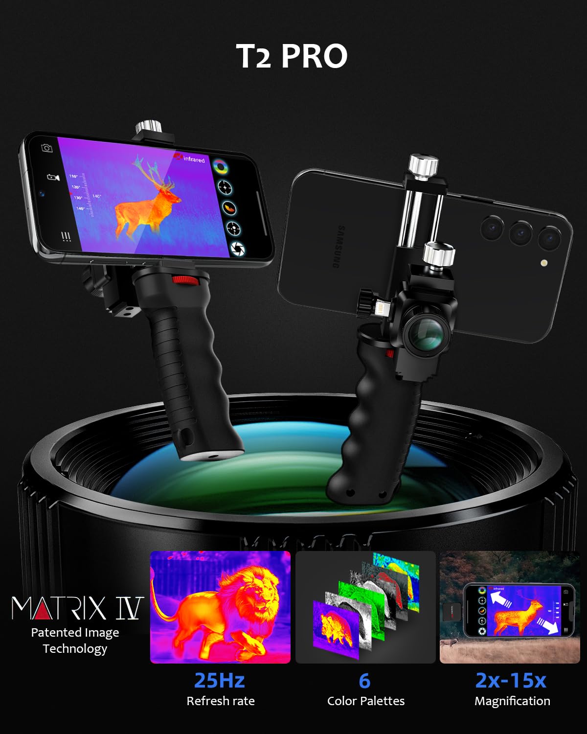 Infiray Infrared T2 PRO Thermal Camera for Android, 256x192 IR