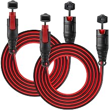 2 Pcs 10FT GC004 Extension Cables Compatible with NOCO Battery Chargers | 16 AWG Pure Copper Wire, Dual Waterproof End Caps, Plug-And-Play Connection, Extends Charging Range, Stable Charging Output