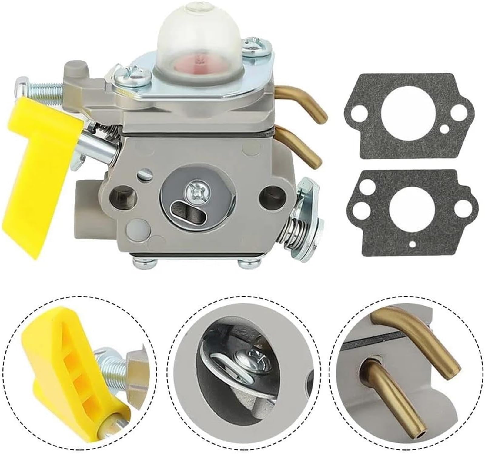 Genérico Carburador Piezas de Motor para carburador para Ryobi RBC30SESA con Junta. carburador de desbrozadora