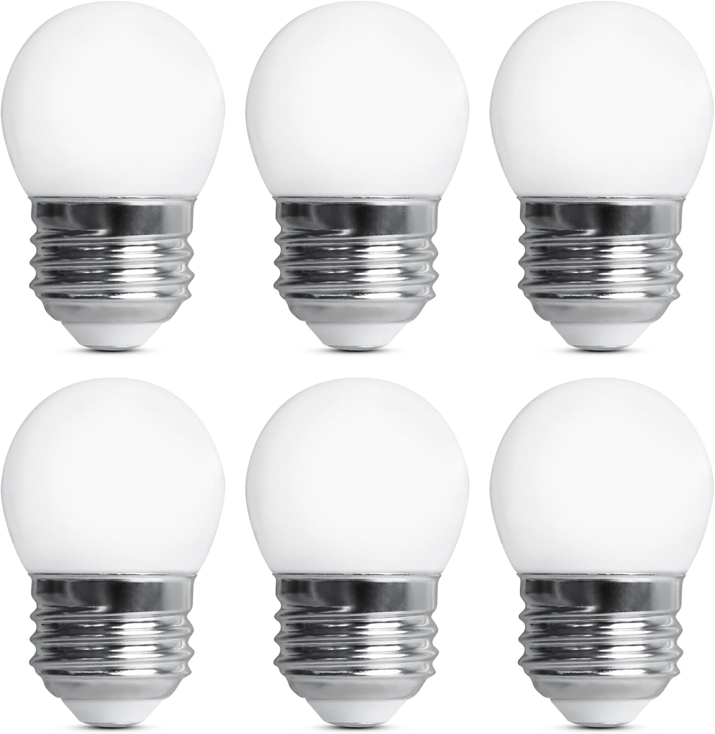 Feit Electric BP71/2S/W/LED/6 7.5-Watt EQ Non-DM E26 Base S11 Frost Specialty LED Light Bulb, 6-Pack, 2700k (Soft White)