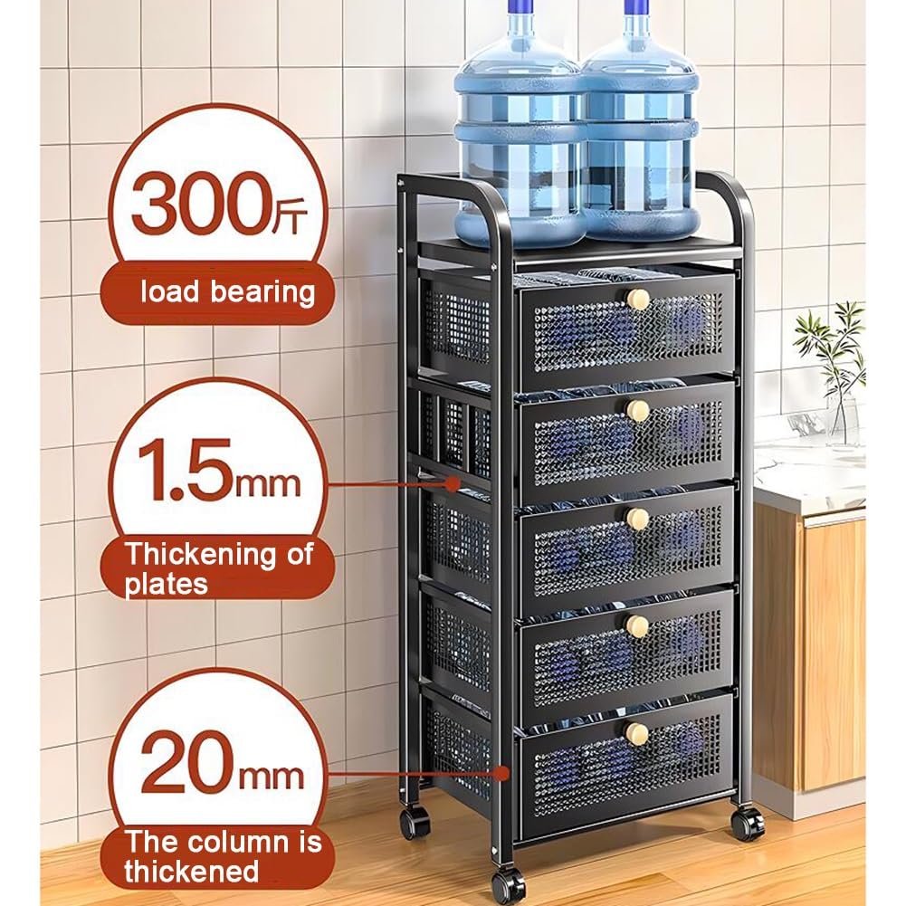 Soporte de metal multicapa para plantas y estante de almacenamiento, elegante carrito de pie para cocina, sala de estar, baño, balcón, organizador versátil de frutas y verduras