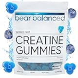 Creatine Gummies for Men & Women - Creapure® Creatine Monohydrate, L-Theanine, L-Tyrosine & B12 for Muscle Growth, Strength, Focus, Energy & Health - Low Calorie, Sugar-Free, & Vegan