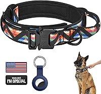 Vista 37 de DAGANXI - Collar táctico para perro, collar ajustable de nailon para adiestramiento con asa de control y hebilla, para perros medianos y grandes