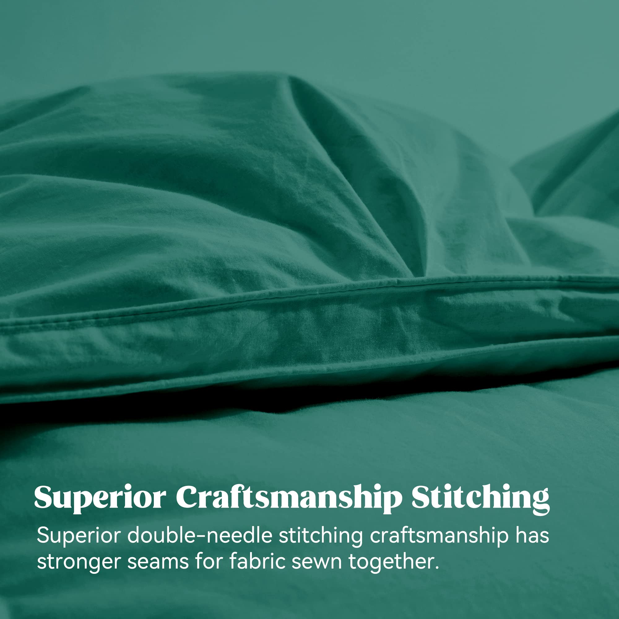 puredown Goose Down Feather Comforter All Season Pinch Pleat Comforter Luxury Hotel Collection Down Duvet Insert Full Size Bed Comforters (90''x90'', Green)