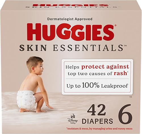 Miniatura 21 de Huggies Pañales talla 1, pañales Skin Essentials para bebé, talla 1 (8-14 libras), 204 unidades (3 paquetes de 68), el embalaje puede variar