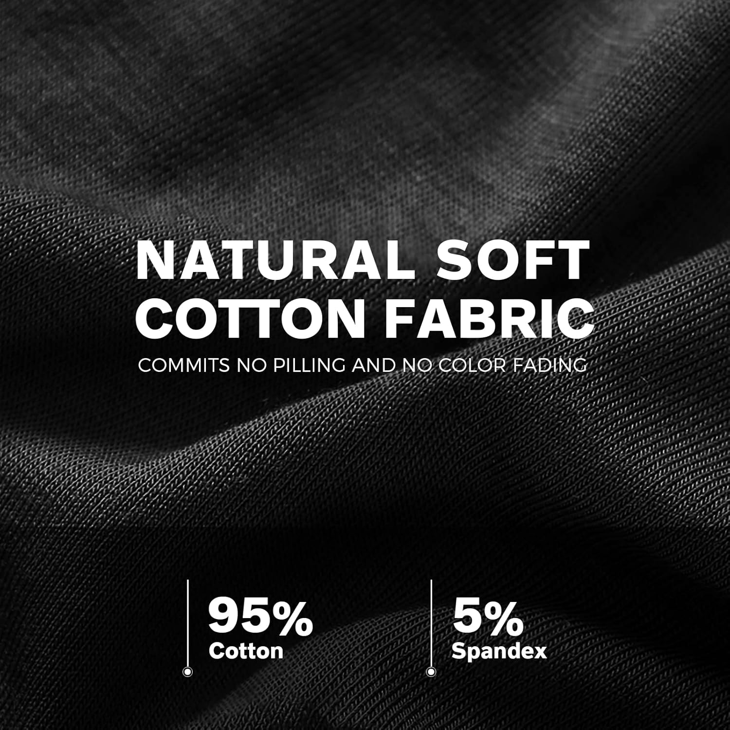 Natural Feelings Boxer Briefs Mens Underwear Men Pack of 5-6 Soft Cotton Open Fly Underwear - Image 5