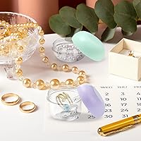 Vista 5 de RONRONS Mini tarros de viaje a prueba de fugas, recipientes de viaje para cremas con tapas y etiquetas, botellas de viaje, bálsamo labial