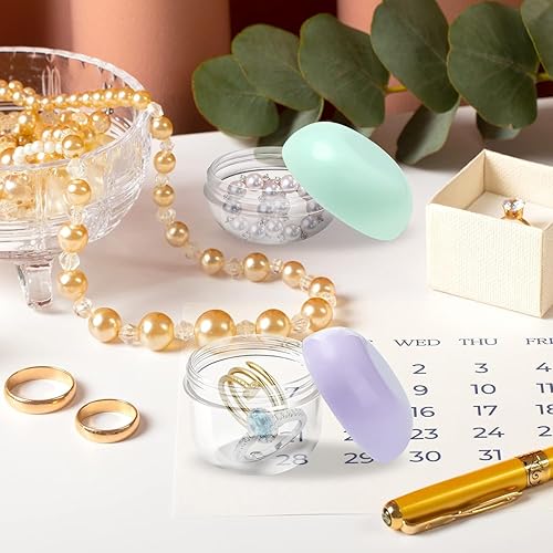 Miniatura 10 de RONRONS Tarros de viaje a prueba de fugas de 0.7 fl oz para cremas, recipientes de viaje con tapas, tarros pequeños para viajes, mini tarro de crema