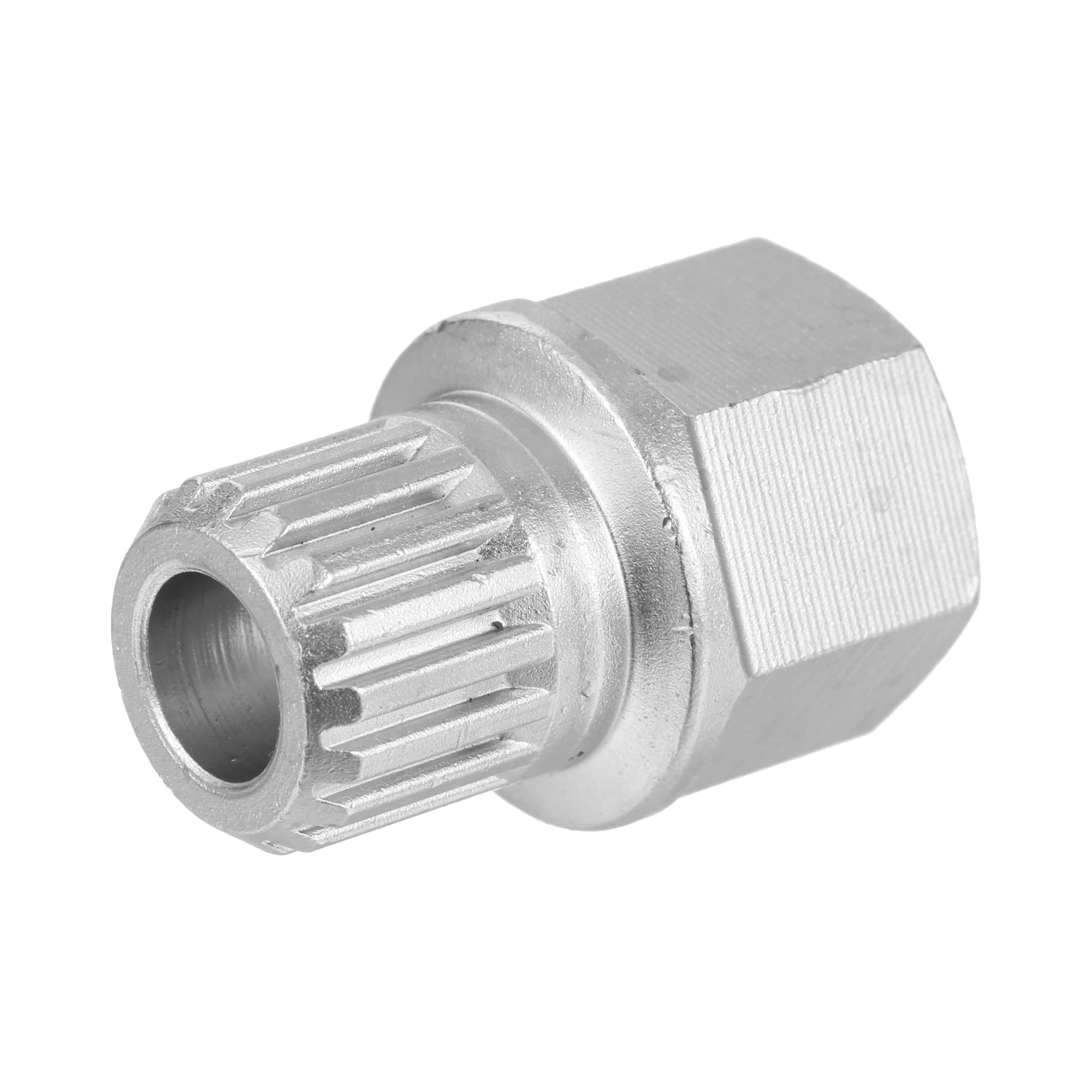 A ABSOPRO Clé pour Écrou Antivol De Roue Argenté 1pc pour VW | 62/17PT, 20x30mm, Diamètre 14mm, Pour VW, Outil De Retrait Et Installation