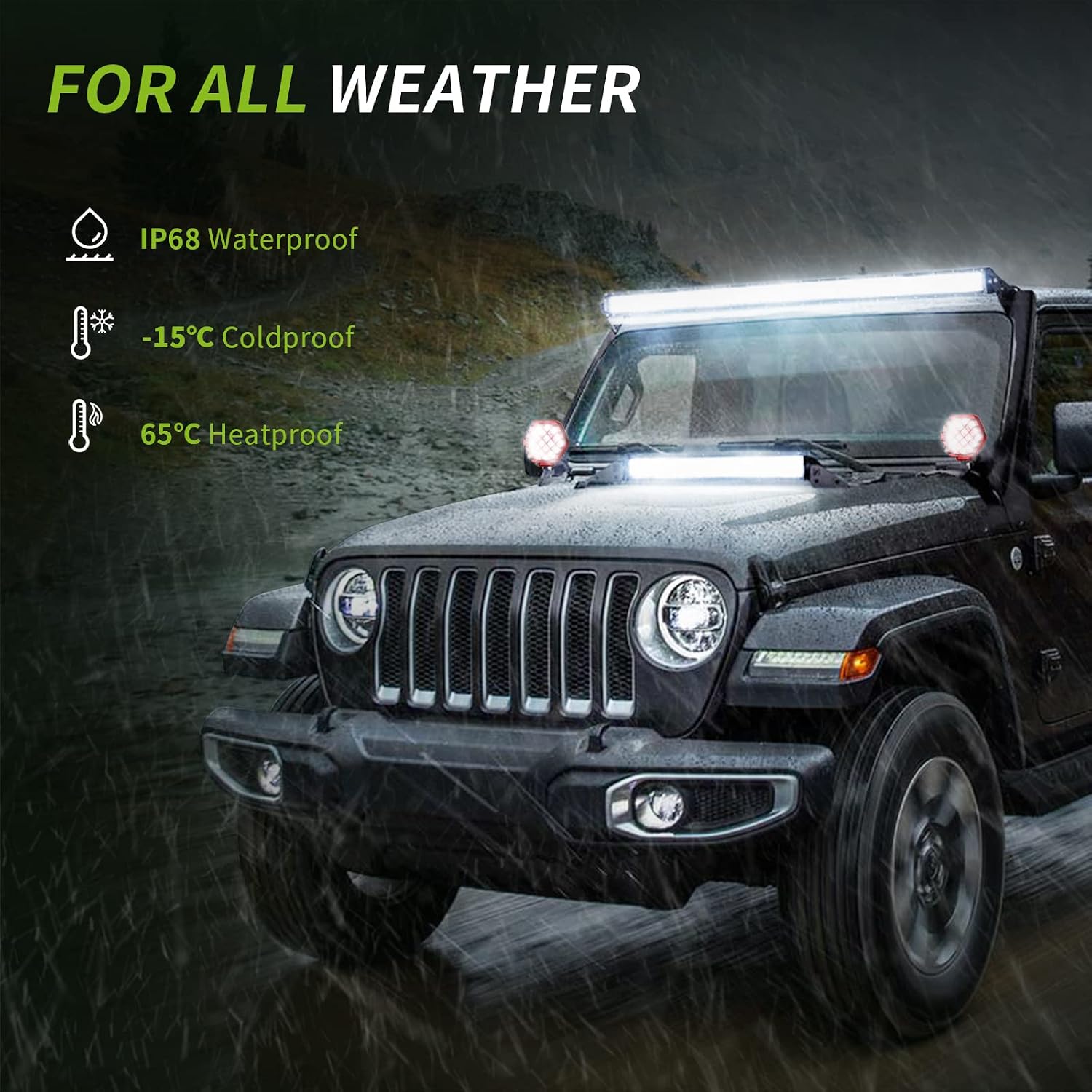 AUTOSAVER88 2 PC 5 Inch LED Light Pod, 48W 5D LED Cubes 4800LM Offroad Fog Driving Light Truck Pod Light ATV Light Pickup Spot Light Bar for Jeep Boat Bumper Lamp SUV ATV UTV Light - Red, Pack of 2