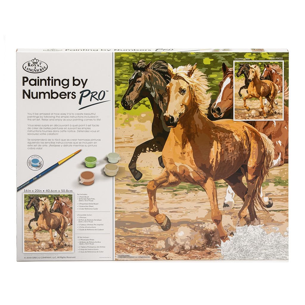 Royal & Langnickel PRO PBN Galloping Horse