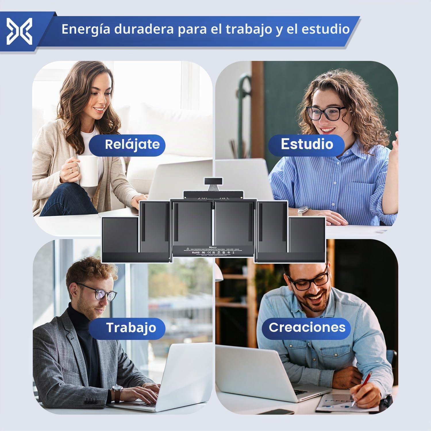 A1398 Batería MacBook Pro de 15 Batería de Repuesto para portátil, A1618 batería A1494 batería de Alto Rendimiento (Finales de 2013, Mediados de 2014, principios de 2015) EMC2674 8440 mAh