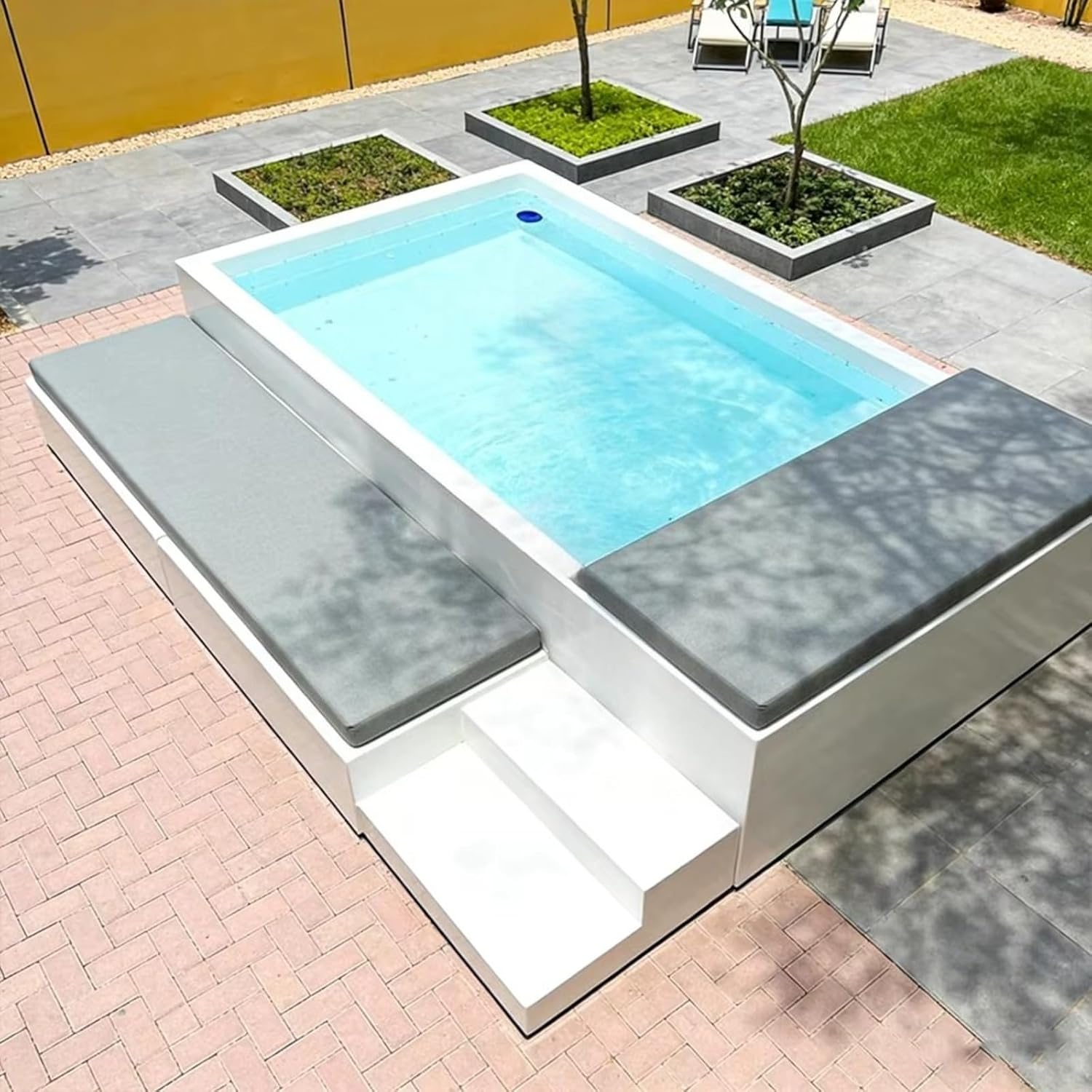 Swimming Pool Garden Surface Mounted Big Swimming Pool with Filter and Pump Pools Outside Light Pool Circular Pool for for Family Gatherings, Friend Parties, or Solo Relaxation