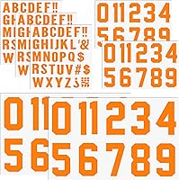 Vista 19 de 190 Piezas Letras Termoadhesivas Números Termoadhesivos Alfabetos Pegatinas de Tela Parches de Números de 8 Pulgadas y 3 Pulgadas Letras